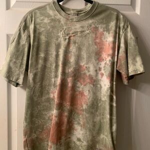 Nike Olive and brown Tie-Dye Men's Tee